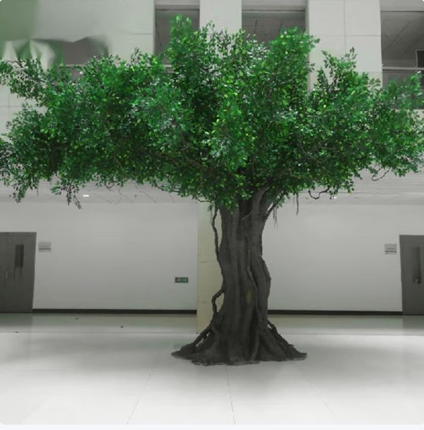 Large Artificial Banyan Tree for Commercial Spaces – Custom Faux Ficus Tree for Interior Landscaping & Retail Display