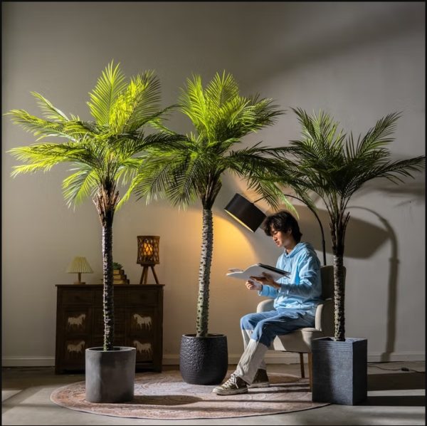 Custom Artificial Palm Tree for Commercial Landscaping | Indoor Outdoor Faux Palm Tree with UV Protection - Image 2