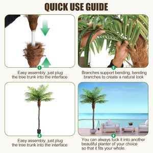 tropical coconut tree decoration