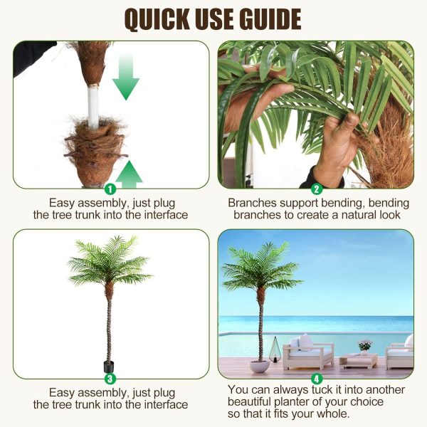 tropical coconut tree decoration
