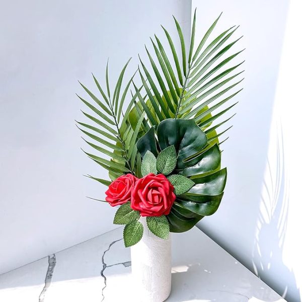 Artificial red roses