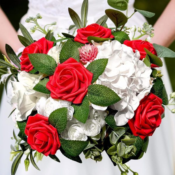 Artificial red roses