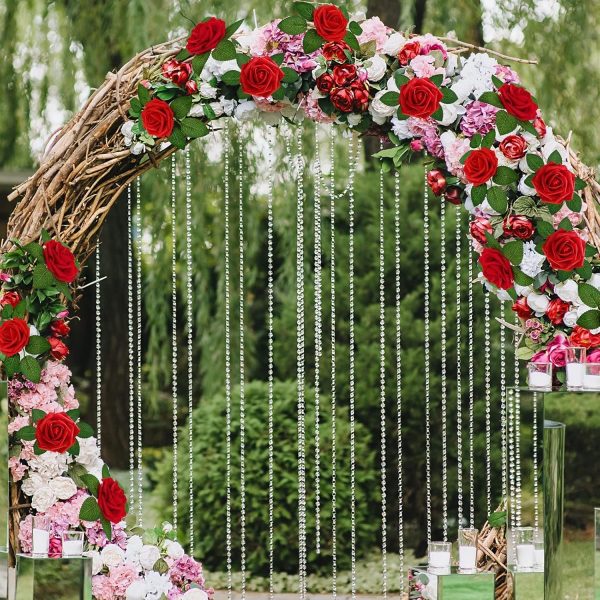 Artificial red roses