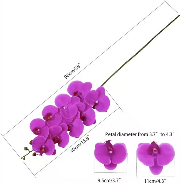 Artificial Purple Phalaenopsis Potted Plant