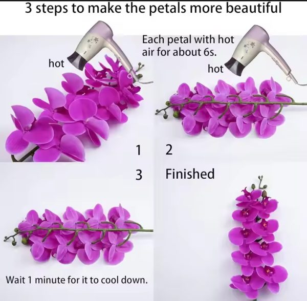 Artificial Purple Phalaenopsis Potted Plant
