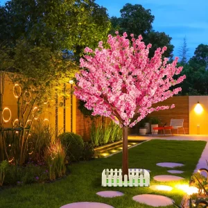 High-end artificial peach tree for hotel lobbies