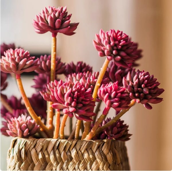 Low-maintenance artificial floral stems for businesses