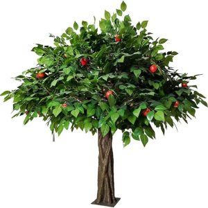 Artificial apple tree for commercial use