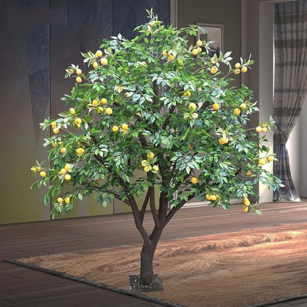 Artificial apricot tree for commercial interiors