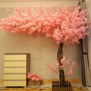 Maintenance-free artificial sakura tree for offices