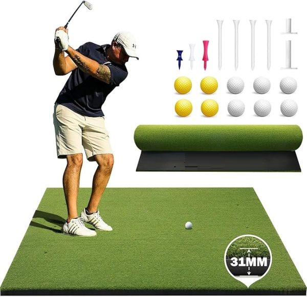 Golf artificial turf mat for training
