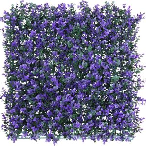 Artificial lavender wall panel for commercial use