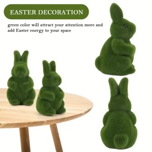 High-end artificial moss bunny for hotel lobbies