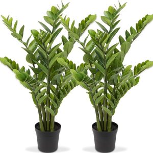 Artificial money tree plant for office decor