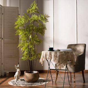 High-end artificial fern tree for commercial spaces