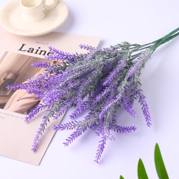 High-end artificial lavender bouquet for hotel décor