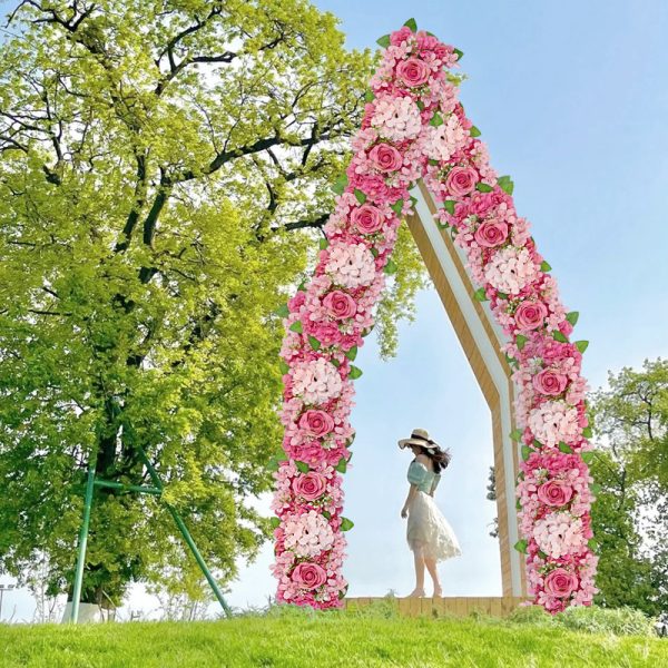 High-end artificial flower arch for wedding venues