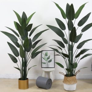 Nordic artificial bird-of-paradise plant for hotel lobbies