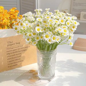 Premium artificial mini daisy bouquet for hotel lobbies
