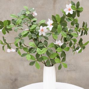 Artificial gardenia leaf branch for hotel décor