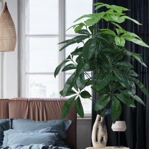 Artificial money tree plant for hotel lobbies