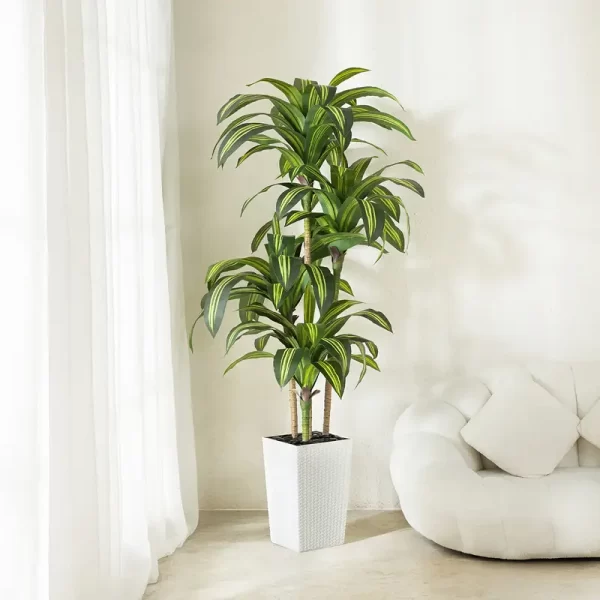 High-end artificial dragon blood tree for hotel lobbies