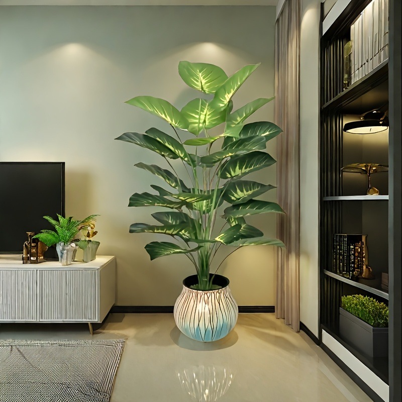 Artificial fern basket
