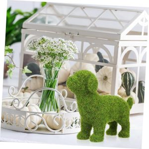 Faux pet silhouette decorative greenery