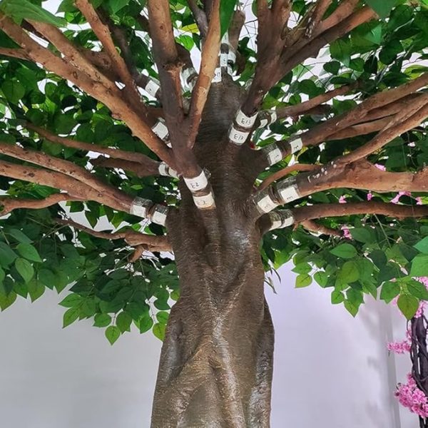 Realistic faux fruit tree for indoor decor