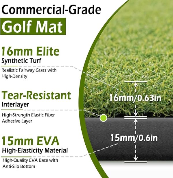 31mm thick commercial golf practice mat