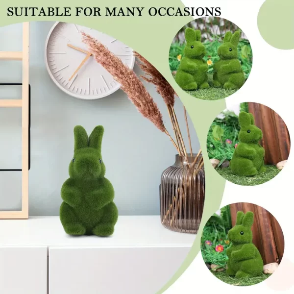 Luxury faux moss rabbit décor for retail windows