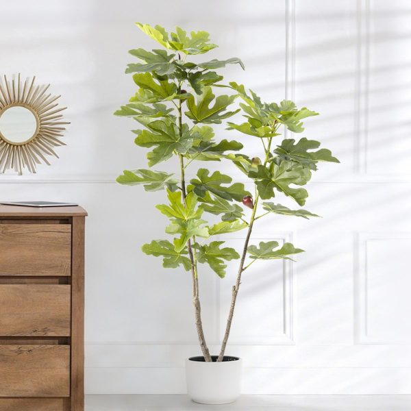 Realistic fake fig tree for commercial spaces
