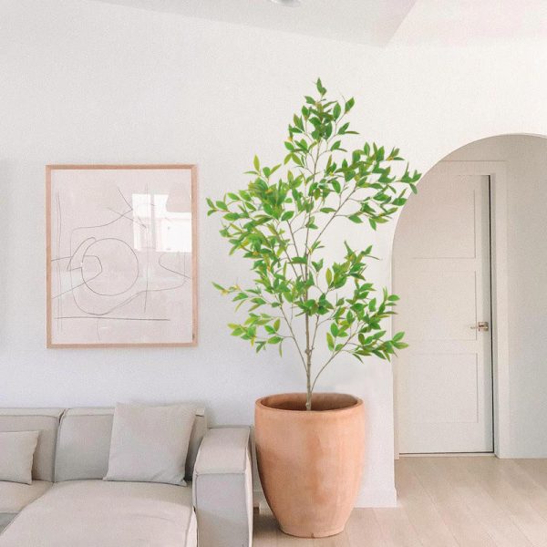 Faux bay laurel tree for office décor