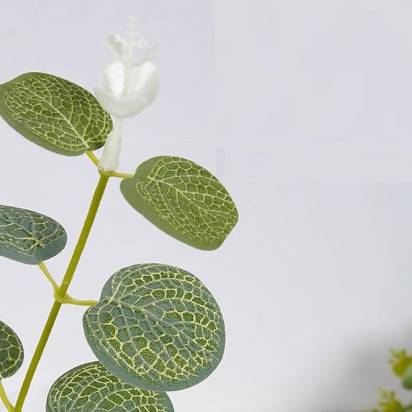 Maintenance-free faux eucalyptus bouquet for offices