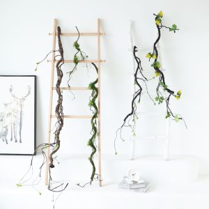 Maintenance-free faux branch vines for retail displays