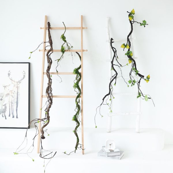 Maintenance-free faux branch vines for retail displays