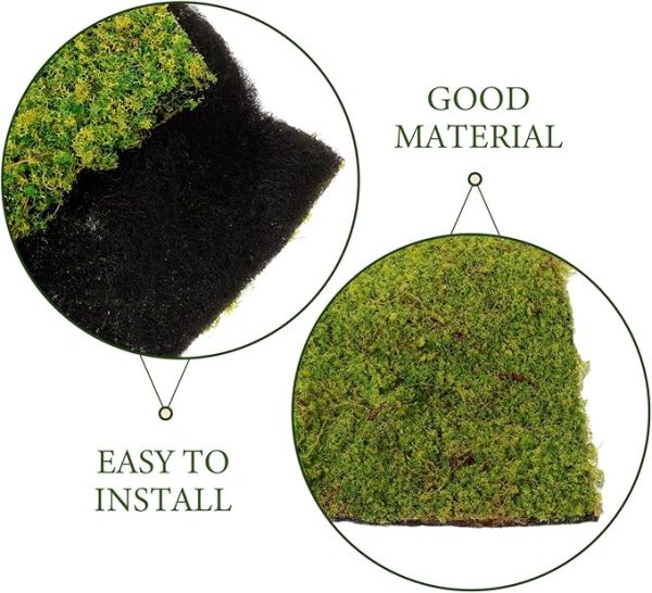Low-maintenance faux moss mats for offices