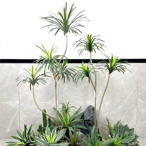 Maintenance-free artificial agave tree