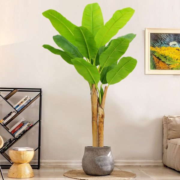 UV-resistant commercial artificial banana tree