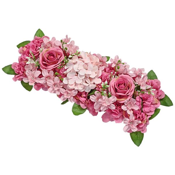 UV-stable artificial flower backdrop for beach weddings
