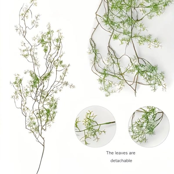 Maintenance-free artificial trailing vine for offices