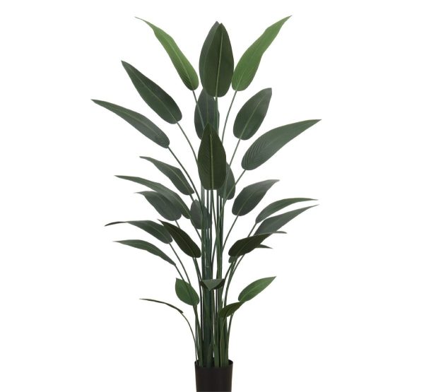 High-end artificial tropical plant in Scandinavian planter