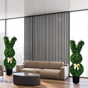 Easter rabbit decorative artificial topiary