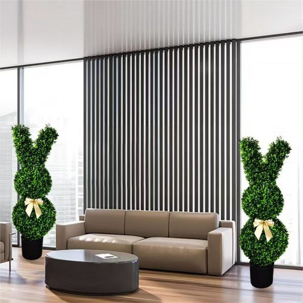 Easter rabbit decorative artificial topiary