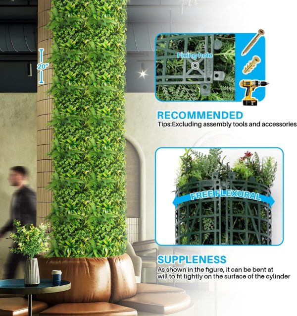 Maintenance-free artificial vertical garden