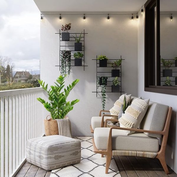 Indoor artificial money tree plant in pot