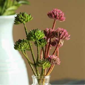 Artificial succulent dianthus stems for retail displays