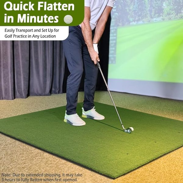 Durable synthetic turf for golf facilities