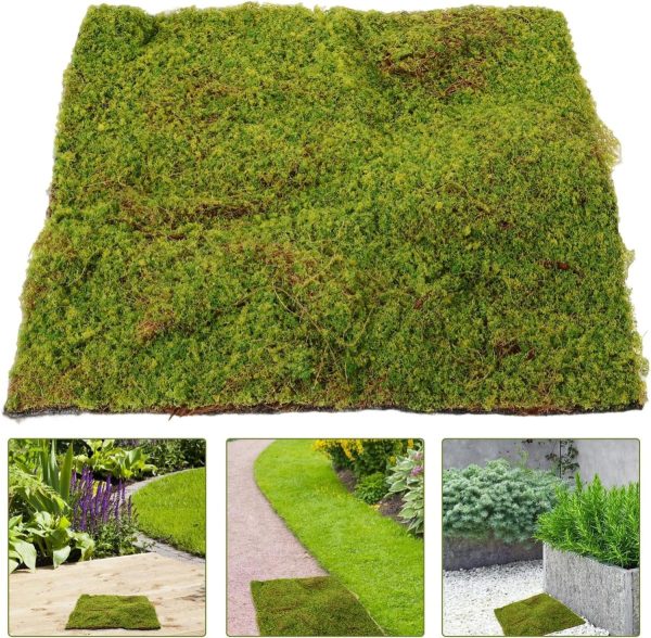 Sustainable moss mat for retail and hotel decor