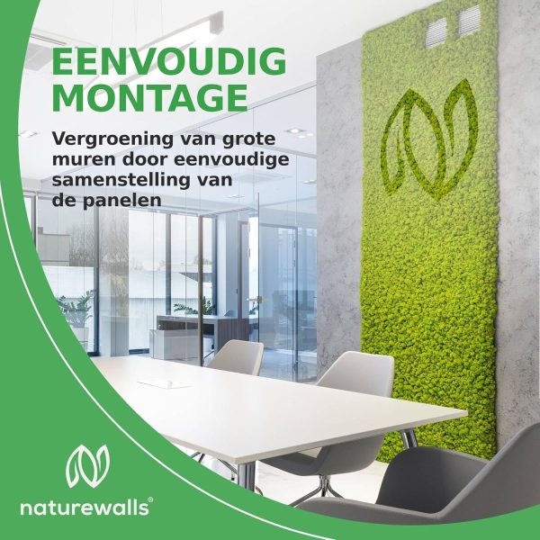 Eco-friendly moss panel for commercial landscaping